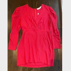 Valeria Red Long Sleeve Dress